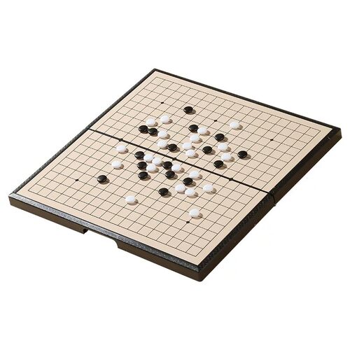 磁性五子棋围棋子儿童初学套装小学生带磁性标准棋盘便携版磁吸式 - 图3