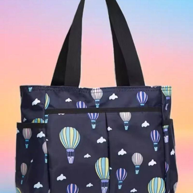 手提包大号短途旅行多口袋手拎妈咪包外出大容量购物袋女士包帆布,淘宝优惠券,粉丝福利购,淘宝优惠卷