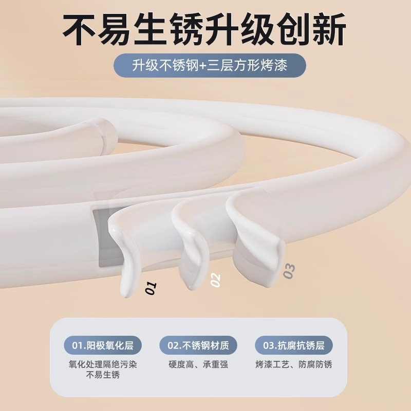 晒被子神器晾衣架家用阳台旋转圆形凉被套床单被罩专用大衣架晾晒 - 图3