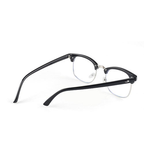防蓝光手机电脑眼镜女平光镜无度数半框眼镜男眼镜护眼眼镜韩版潮-图3