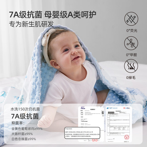 Cutehare新生婴儿被子豆豆毯儿童宝宝幼儿园棉盖被四季通用豆豆绒 - 图3
