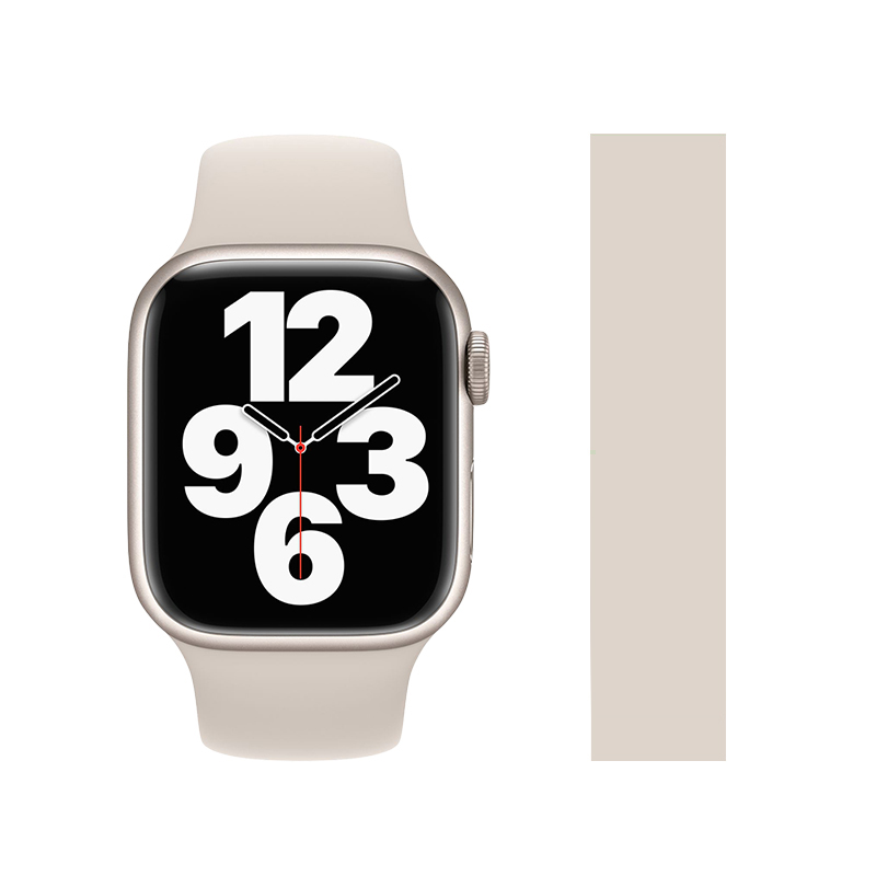 适用苹果手表s9表带applewatch9iwatch8小蛮腰新ultra49/s8腕带7/6/5/4/3/2se苹果744/40/41/45mm女星光海洋 - 图3