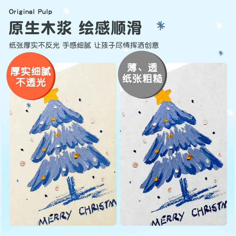 A4加厚空白涂鸦幼儿园儿童线圈画画本小学生专用绘画本牛皮图画本画册美术速写油画棒水彩马克笔白纸素描本子 - 图1