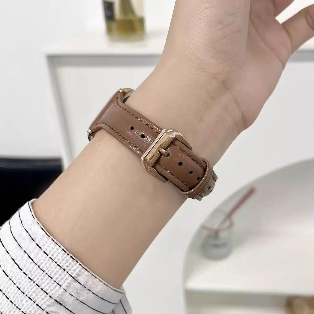 适用iwatch8表带applewatch9苹果S9手表S8真皮S7夏天7个性SE小众新品S10女生10高级ultra智能watch运动新款 - 图3