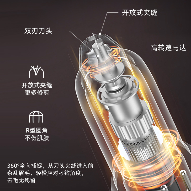 电动修眉刀自动修眉毛神器剃眉笔修剪器男女士专用刮眉仪充电款正 - 图1