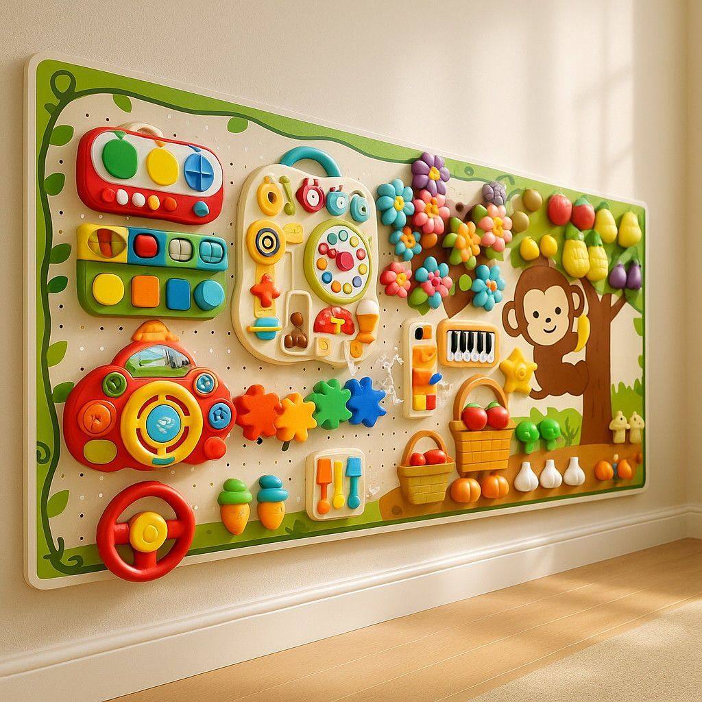 宝宝玩具忙碌板洞洞板diy配件围栏蒙氏早教益智儿童毛毡板切切乐,淘宝优惠券,粉丝福利购,淘宝优惠卷