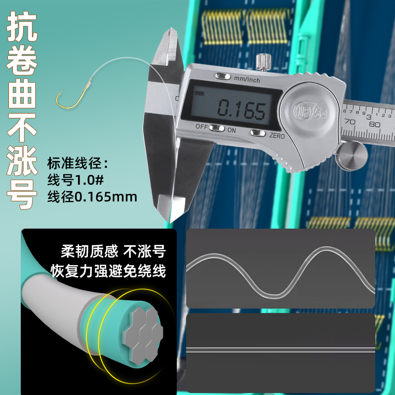 金袖子线双钩新关东成品套装绑好钓鱼钩袖钩鲫鱼钩正品4号2号竞技 - 图2