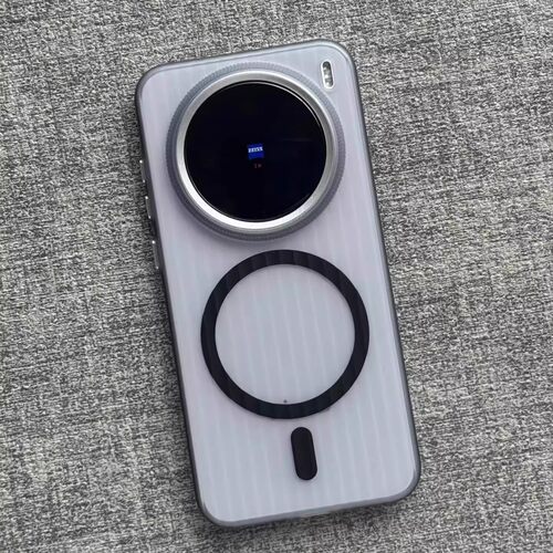 适用Findx9/x8s+文艺X6/x7Ultra瓦楞光栅冰雾磨砂白磁吸X300手机壳OPPO薄Reno13亚克力4s一加Ace5好看X200pro - 图3