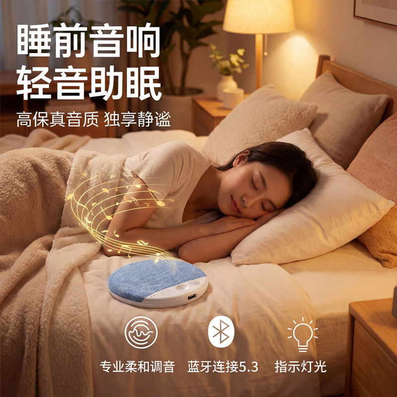 枕下音响睡眠音箱听歌神器超薄助眠蓝牙音响白噪音枕边蓝牙音箱,淘宝优惠券,粉丝福利购,淘宝优惠卷