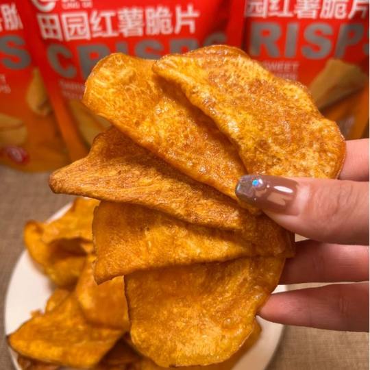 岭哥香脆田园红薯片脆片酥脆农家手工休闲番薯干片地瓜干追剧零食