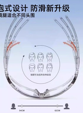 骑行眼镜户外运动感光变色防风徒步夜视护目防紫外线女透明遮阳