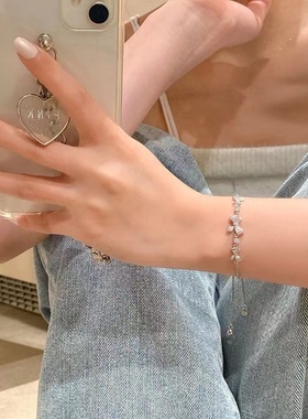 蝴蝶结锆石手链新款|150人收藏