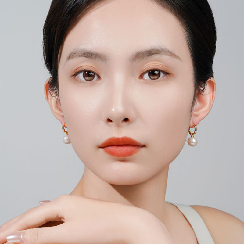 诸暨淡水珍珠耳扣女正圆强光气质女人耳环轻奢时尚高级礼物珠宝,淘宝优惠券,粉丝福利购,淘宝优惠卷