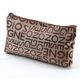 Korean waterproof makeup bag letter makeup bag women's thickened multi-functional travel toilet bag storage bag small square bag