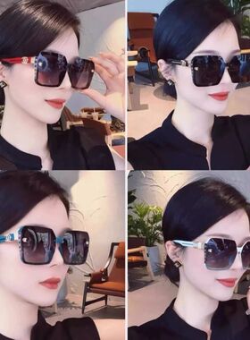 墨镜女款防紫外线高级感大脸显瘦眼镜户外开车偏光太阳镜女显脸小