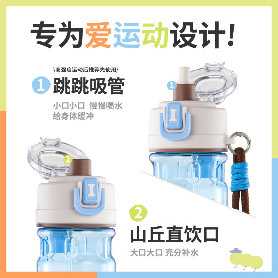 Good classmates sports spray water cup for boys and girls, primary school students special summer large-capacity kettle for school