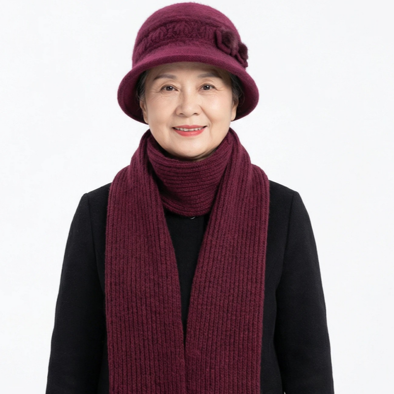 中老年加厚保暖帽子女秋冬兔毛针织盆帽冬季老人妈妈帽老太太帽子,淘宝优惠券,粉丝福利购,淘宝优惠卷