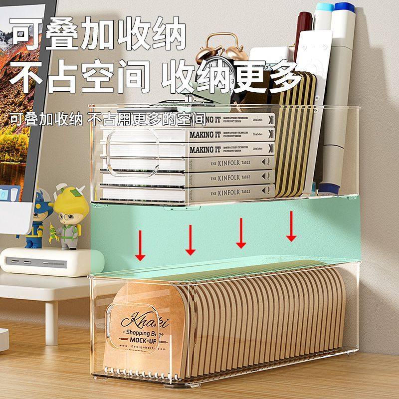 桌面收纳盒亚克力手机壳谷子透明筐护肤品面膜宿舍整理杂物置物架,淘宝优惠券,粉丝福利购,淘宝优惠卷