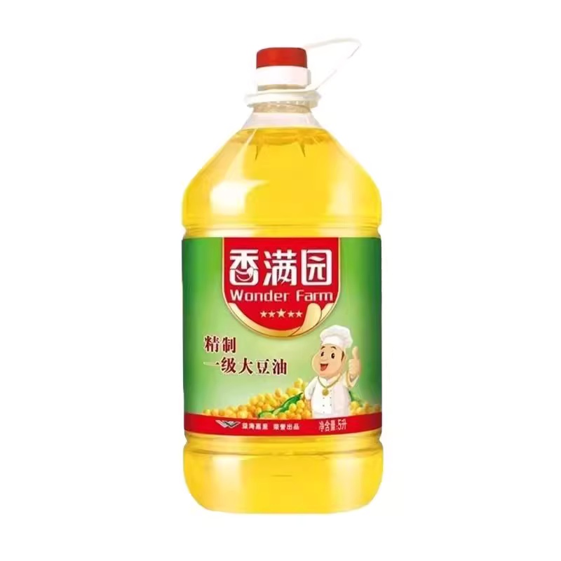 香满园大豆油5L*2桶精制一级大豆油