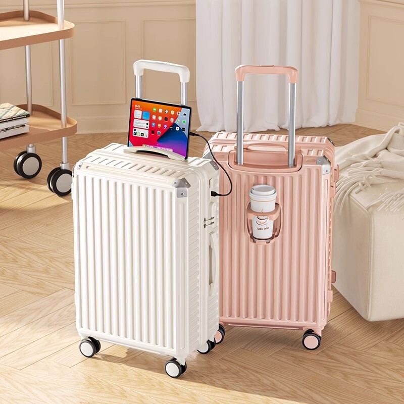 淘金币！奥马大容量万向轮行李箱20寸