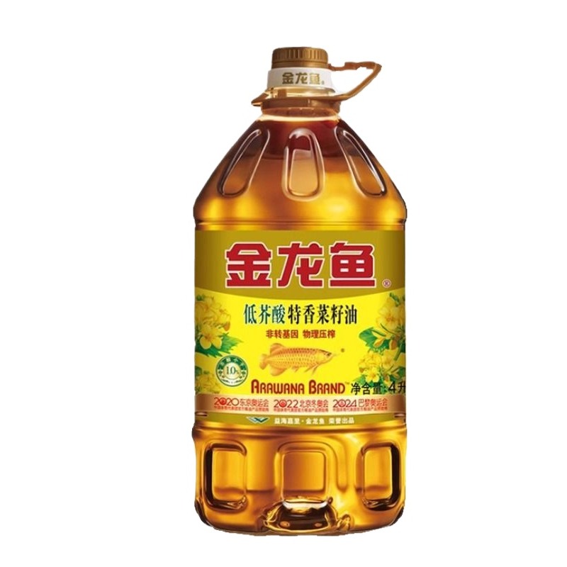 金龙鱼特香低芥酸菜籽油用油非转压榨菜油菜籽粮油4l/4.5l/5l物理 - 图3