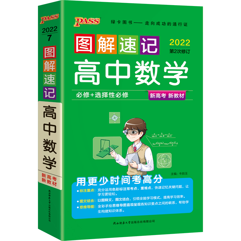 图解速记高中古诗文文言文数学英语词汇物理化学生物政治历史解读高一二三高考基础清单大全辅导资料口袋书PASS绿卡图书 - 图1