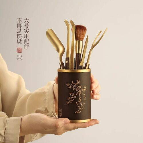 高端茶道六君子套装功夫茶泡茶工具茶台用品大全茶桌摆件茶具配件 - 图3