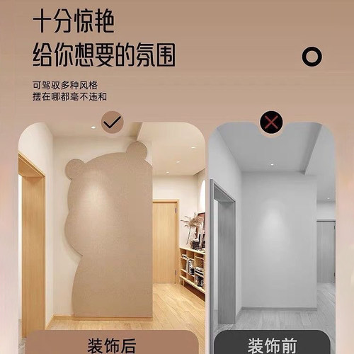 羊毛毡墙贴照片墙背景板毛毡板软木板展示墙装饰创意墙面作品展示高级感毛毡版相片墙卧室客厅氛围不伤墙玄关 - 图3