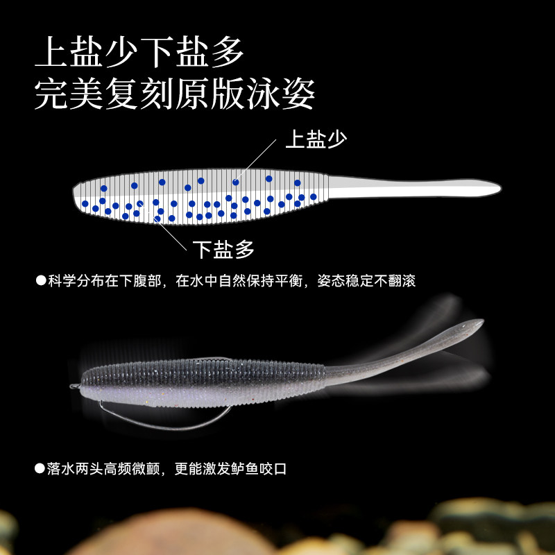破川缓沉摆尾虫软饵无铅加盐高比重路亚仿生饵面条虫黑坑鲈鱼鳜鱼,淘宝优惠券,粉丝福利购,淘宝优惠卷