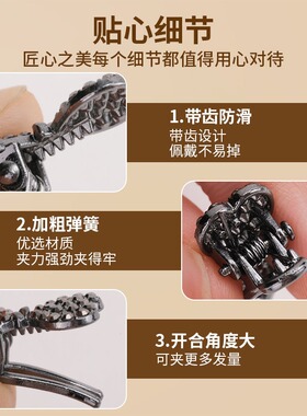 水钻小号蝴蝶结发夹女侧边刘海