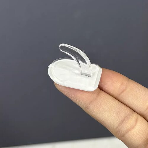 无痕迷你小挂钩粘钩挂钩免打孔透明家用强力承重粘胶钩子厨房门后 - 图3
