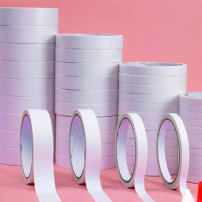 誉品双面胶儿童手工高粘度强力固定两面棉纸双面宽胶带学生用diy手撕胶带批发文具办公用品粘胶