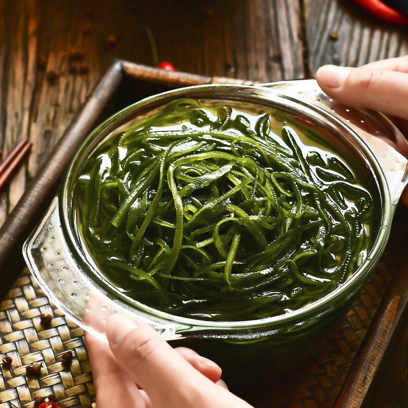 霞浦烘干压缩海带丝圆饼干货小包装免洗凉拌下饭菜即食小鱼不吃 - 图0