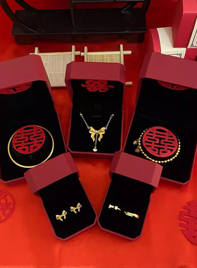 订婚仿真黄金饰品假五金首饰一套沙金小众在逃公主锁骨链项链闺蜜