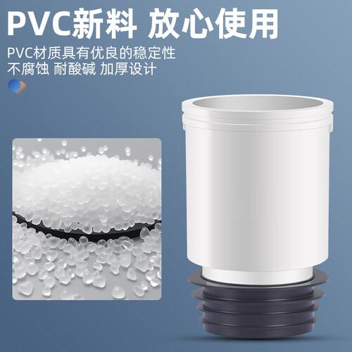 50PVC管接头加高地漏断层延长管马桶下水管道排水管75内插直接转 - 图2