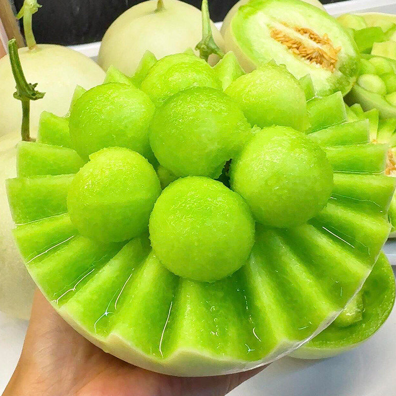 正宗玉菇甜瓜新鲜水果当季香瓜蜜瓜冰淇淋哈脆甜密瓜海南香甜大果