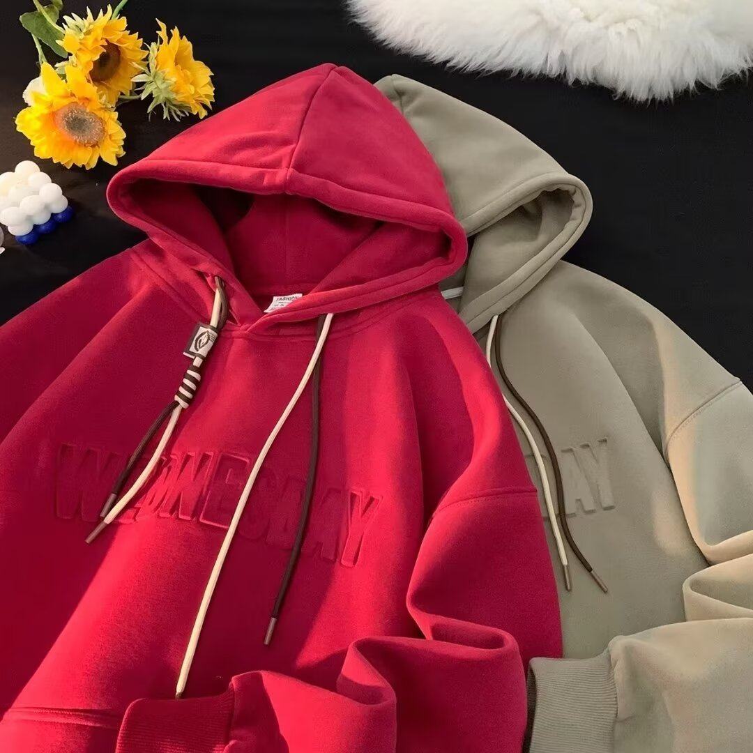 美式重磅卫衣男春秋季2025新款薄款潮牌连帽加厚日系外套衬衫毛衣,淘宝优惠券,粉丝福利购,淘宝优惠卷