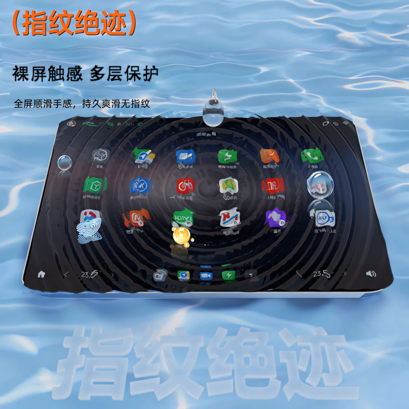 适用于本田URV专用中控屏幕膜冠道导航型格屏幕显示雅阁屏钢化贴 - 图0