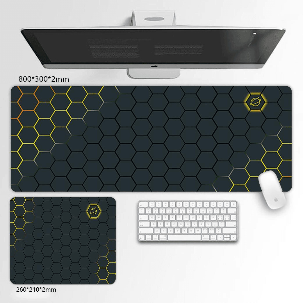 超大号鼠标垫二次元游戏垫子办公桌垫电脑键盘加厚护腕垫橡胶软垫