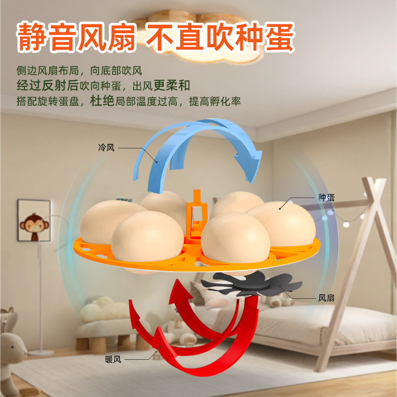 孵化器小型家用全自动智能儿童孵蛋器鹦鹉芦丁鸡小鸟蛋孵化箱小鸡,淘宝优惠券,粉丝福利购,淘宝优惠卷