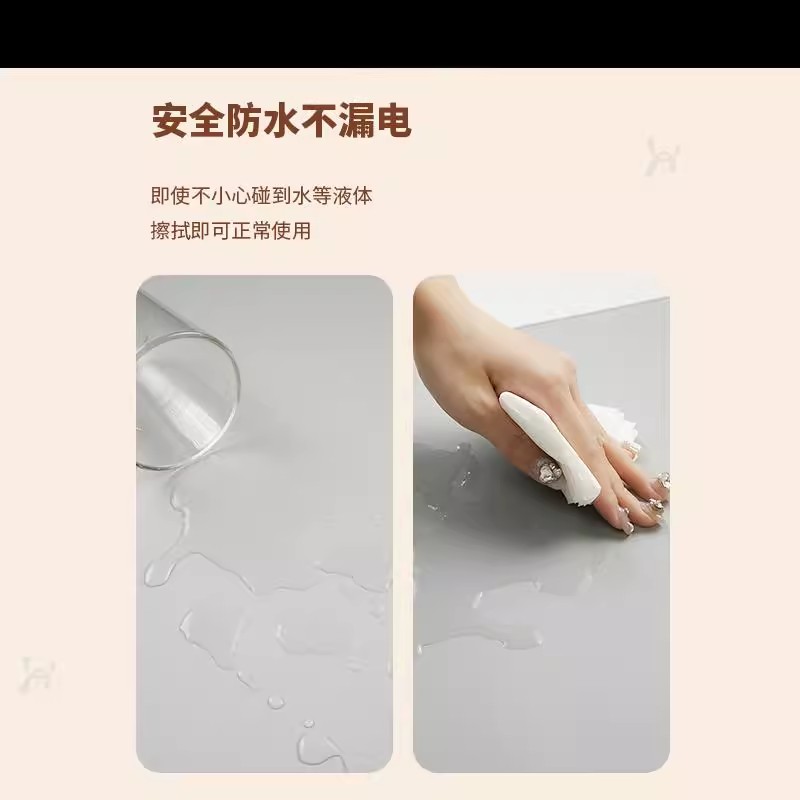 加热鼠标垫超大发热学生书桌电脑暖桌垫办公室桌面暖手电热垫冬天 - 图0