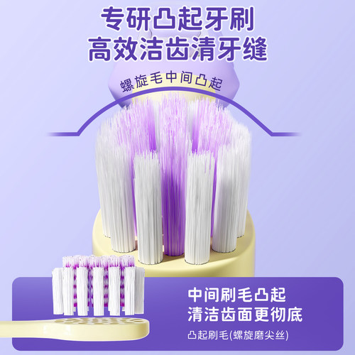 儿童牙刷正畸婴儿软毛宝宝3到6岁换牙期10岁以上学生牙膏牙齿清洁 - 图2
