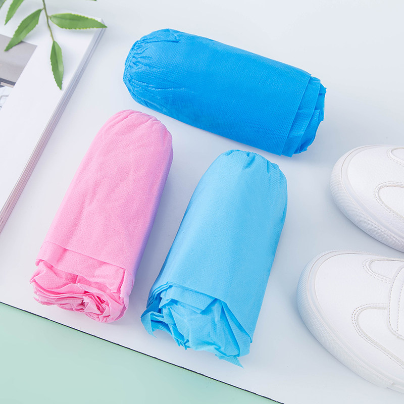 400只一次性鞋套家用室内加厚无纺布防滑耐磨防尘机房学生脚套