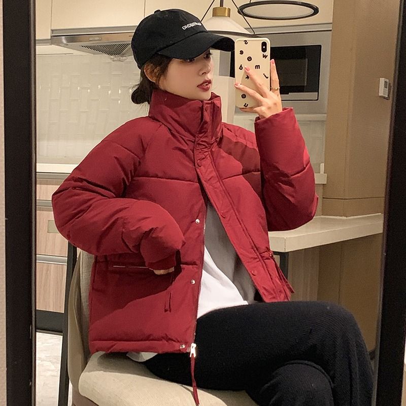 2023新款冬季百搭立领面包服