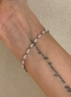 爆闪六边形闪钻手链小众设计手饰精致高级感气质时尚独特绝美手环