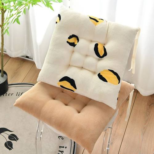 坐垫椅垫屁股垫大学生牛奶绒加厚板凳教室教师座垫毛绒板凳子垫软 - 图1