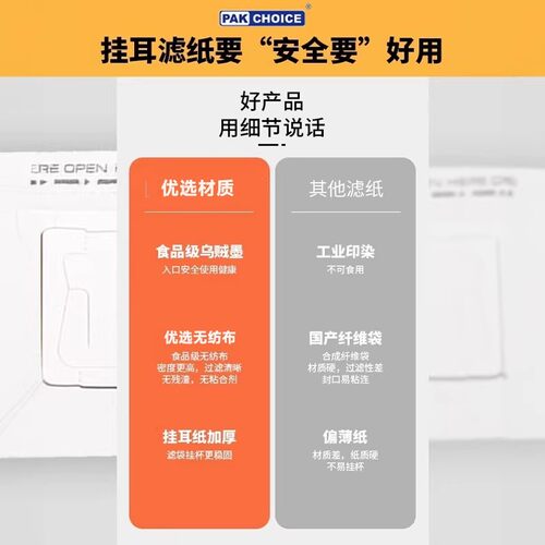 挂耳咖啡滤纸过滤纸滤网过滤茶叶进口手冲家用一次性食品级 - 图2