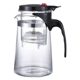 Glass elegant cup teapot press filter