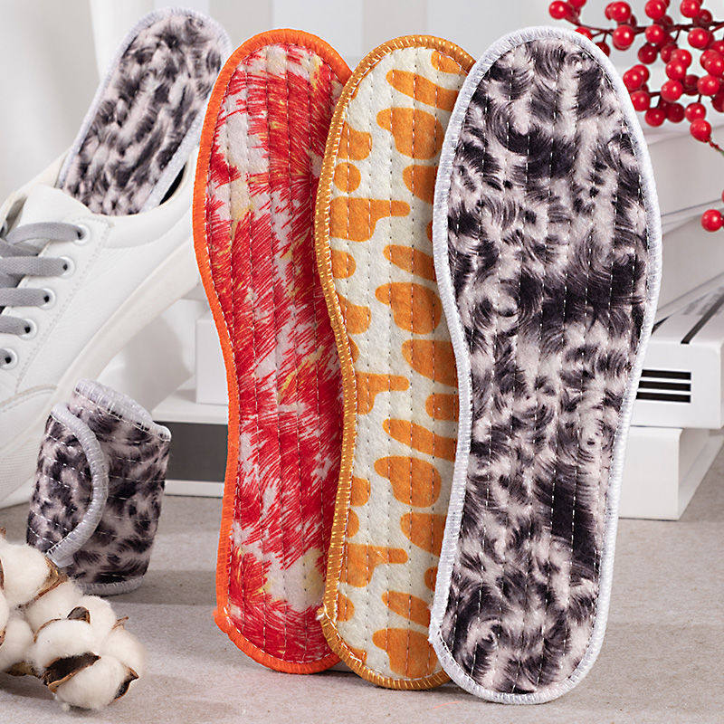 鞋垫男女秋冬加厚保暖棉绒鞋垫运动加绒舒适柔软透气毛绒鞋垫子