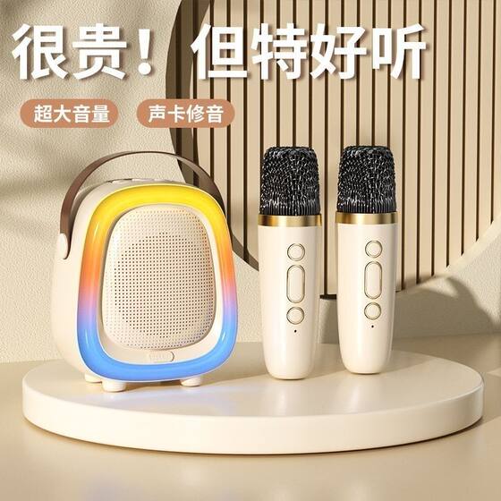 Voice of Berlin Mini Wireless Karaoke Speaker AI Voice Microphone Audio Integrated Microphone Home KTV Karaoke